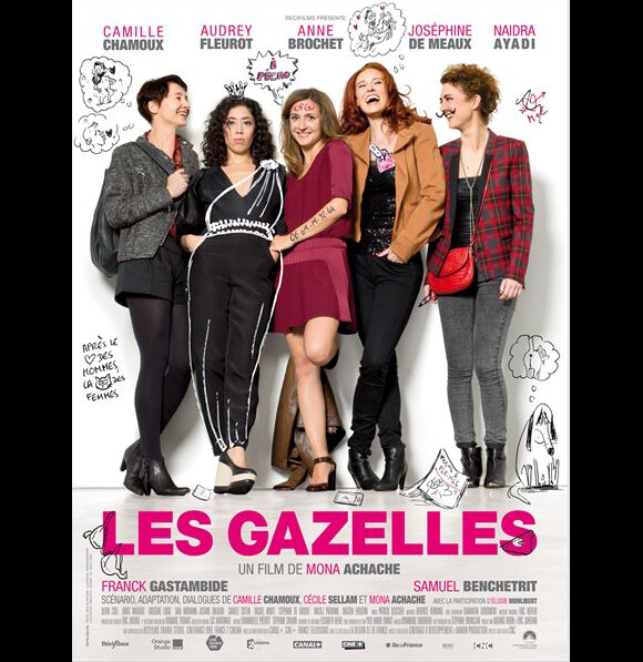 Affiche du film Les Gazelles en salles le 26 mars 2014