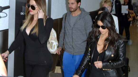 Kim Kardashian : Sereine en famille, après un accident de voiture