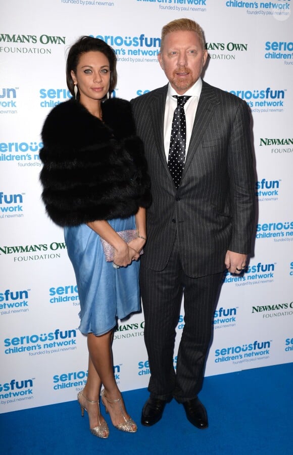 Boris Becker et Lilly Kerssenberg lors du gala SeriousFun à Camden Roundhouse à Londres, le 3 décembre 2013