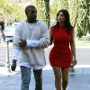 Kim Kardashian et son fiancé Kanye West profitent de leur après-midi pour aller au cinéma ensemble à Calabasas, le 14 mars 2014.