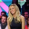 Enora Malagré, le vendredi 7 mars à Boulogne-Billancourt, sur le tournage de Derrière le poste, nouveau prime time prochainement diffusé sur D8.