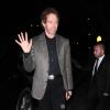 Jerry Bruckheimer arrivant aux fiançailles de Johnny Depp et Amber Heard, organisées très discrètement, à Los Angeles, le 14 mars 2014.