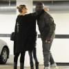 Excusif : Heidi Klum et son ex-mari Seal s'embrassent à Beverly Hills, le 5 mars 2014. Ils se sont retrouvés, avec leur fille Leni, à la "Heritage Auction house" et ont échangé un baiser dans le parking avant de partir chacun de leur côté.