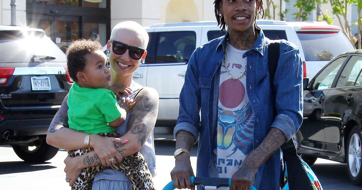 Amber Rose et Wiz Khalifa Parents comblés avec leur adorable
