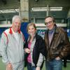Michèle Laroque et Philippe Lavil lors d'une journée avec l'association "Enfant Star & Match" au Tennis Club de Paris le 17 mars 2014