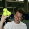 Sylvain Clama lors d'une journée avec l'association "Enfant Star & Match" au Tennis Club de Paris le 17 mars 2014