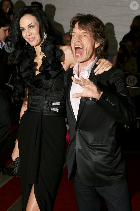 Mick Jagger et L'Wren Scott à New York, le 7 mai 2007.