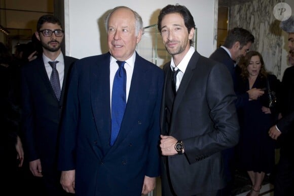 Pietro Bulgari et Adrien Brody assistent au 130e anniversaire de la maison Bulgari le 20 mars 2014 à Rome