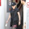 Madonna wraps up another gym session in West Hollywood, Los Angeles, CA, USA on March 12, 2014. She is looking fit and toned in an all black. The pop superstar donned a star hat and Love Pink baggy sweats. Photo by GSI/ABACAPRESS.COM13/03/2014 - Los Angeles