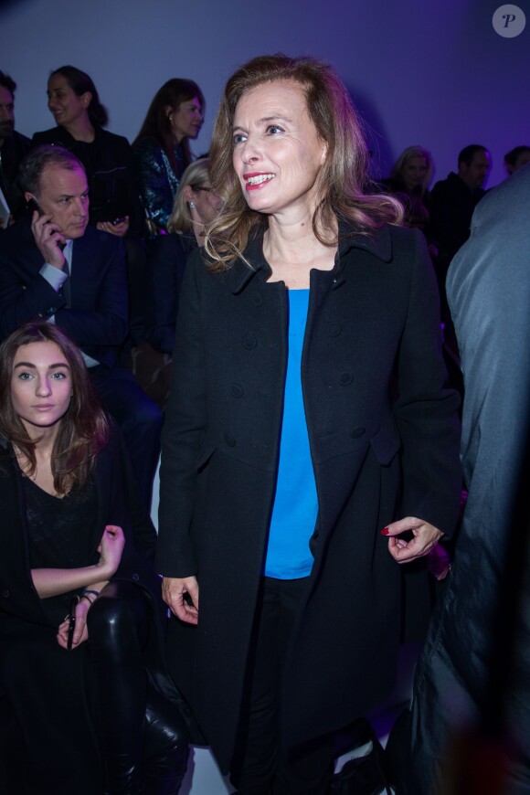 Valérie Trierweiler - People au défilé de mode, collection prêt-à-porter automne-hiver 2014/2015 "Christian Dior" au Musée Rodin à Paris. Le 28 février 2014