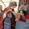 La reine Sofia d'Espagne lors de sa visite au Guatemala en mars 2014