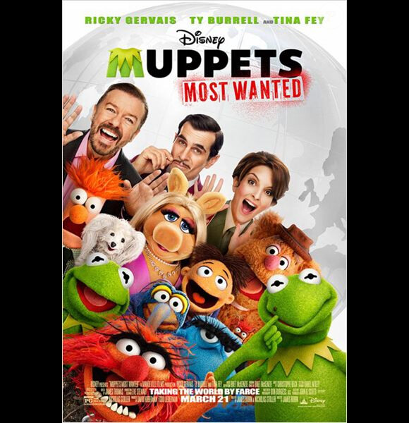 Affiche du film Muppets Most Wanted.