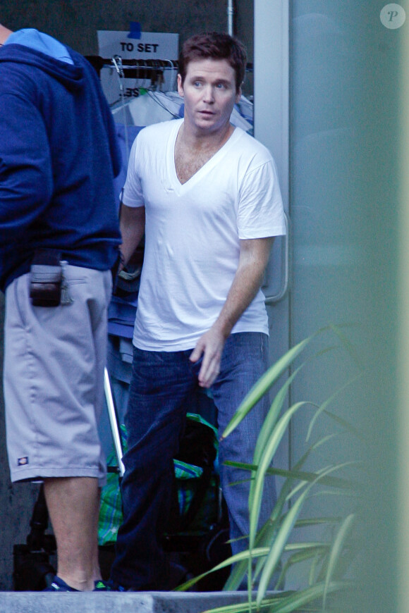 Kevin Connolly sur le tournage du film Entourage à Los Angeles le 4 mars 2014