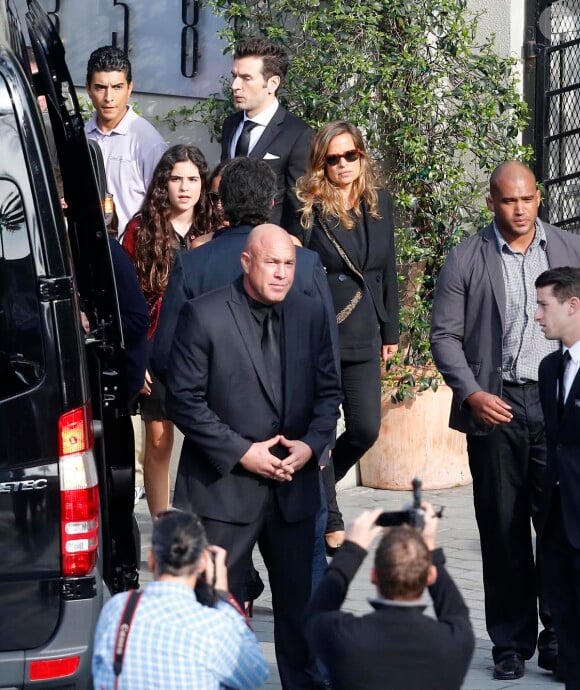 Jade Jagger lors des funérailles de L'Wren Scott à Los Angeles, le 25 mars 2014.