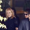 Nicole Kidman et son mari Keith Urban lors des funérailles de L'Wren Scott à Los Angeles, le 25 mars 2014.
