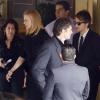 Nicole Kidman et son mari Keith Urban assistent aux funérailles de L'Wren Scott à Los Angeles, le 25 mars 2014.
