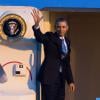 Barack Obama quitte la Belgique à bord de son avion Air Force One pour se rendre à Rome où l'attend notamment le pape, le 26 mars 2014.