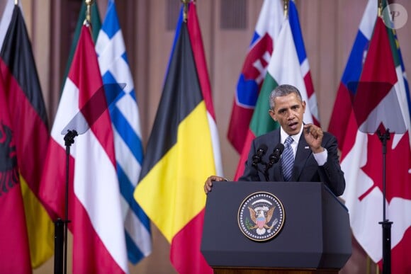 Barack Obama à Bruxelles, le 26 mars 2014. 