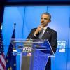 Conférence de presse de Barack Obama à Bruxelles, le 26 mars 2014. 