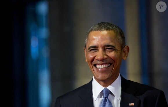 Barack Obama à Amsterdam le 24 mars 2014. 