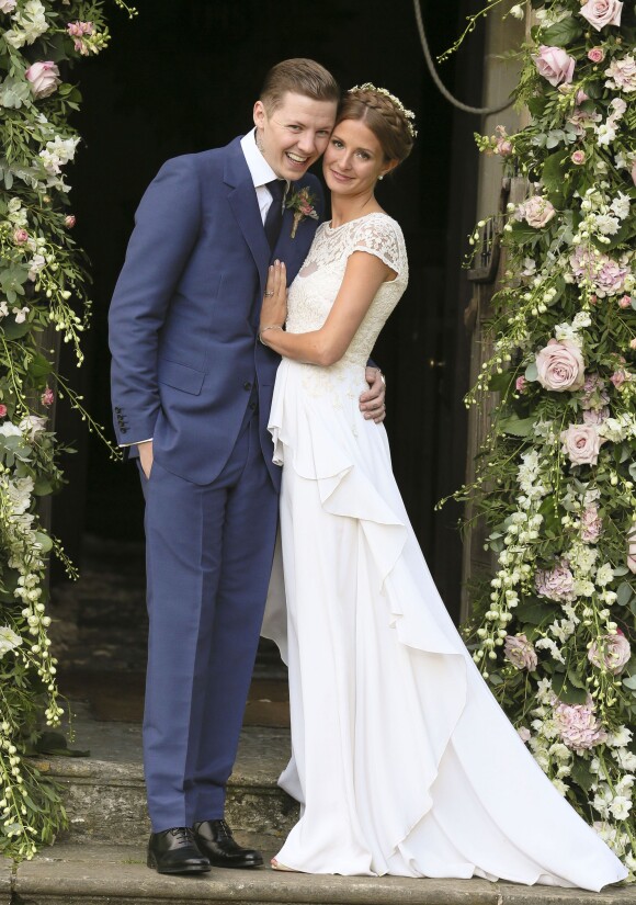 Professor Green (Stephen Paul Manderson) et Millie Mackintosh se marient à Somerset, en septembre 2013.