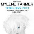L'affiche de la tournée Timeless 2013 de Mylène Farmer