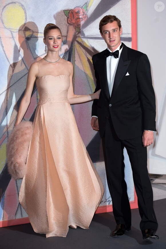 Beatrice Borromeo et Pierre Casiraghi lors du Bal de la Rose à Monaco le 29 mars 2014