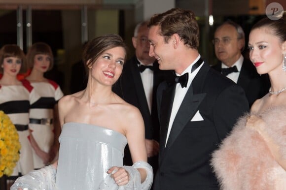 Charlotte et Pierre Casiraghi lors du Bal de la Rose à Monaco le 29 mars 2014