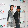 Pharrell Williams et sa femme Helen Lasichanh au 35ème "Moca Gala" à Los Angeles, le 29 mars 2014. 
