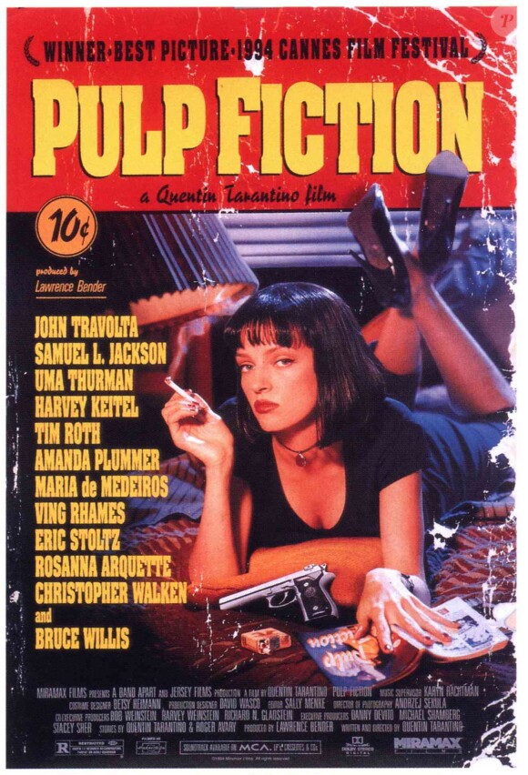 Les belles franges du cinéma : Uma Thurman dans "Pulp Fiction"