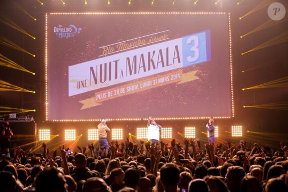 Big Ali lors du spectacle "Une nuit à Makala" au Zénith de Lille, le 31 mars 2014, organisé par le joueur de football Rio Mavuba au profit de l'Association "Les Orphelins de Makala"
