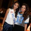 Flora Coquerel et Malika Ménard - 11e anniversaire de la marque Eleven Paris à la Gaîté Lyrique à Paris, le 4 mars 2014.