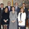 La reine Sofia d'Espagne remettait les Prix Reine Sofia 2013 au Palais de la Zarzuela à Madrid, le 1er avril 2014.