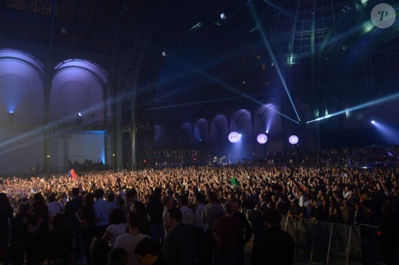 Grosse ambiance à la soirée annuelle organisée par Radio FG au Grand Palais, à Paris, le jeudi 3 avril 2014.