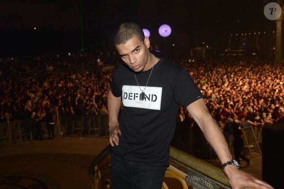 Brahim Zaibat à la soirée annuelle organisée par Radio FG au Grand Palais, à Paris, le jeudi 3 avril 2014.