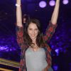 Frédérique Bel à la soirée annuelle organisée par Radio FG au Grand Palais, à Paris, le jeudi 3 avril 2014.