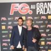 Julien et Ben (Secret Story 7) à la soirée annuelle organisée par Radio FG au Grand Palais, à Paris, le jeudi 3 avril 2014.