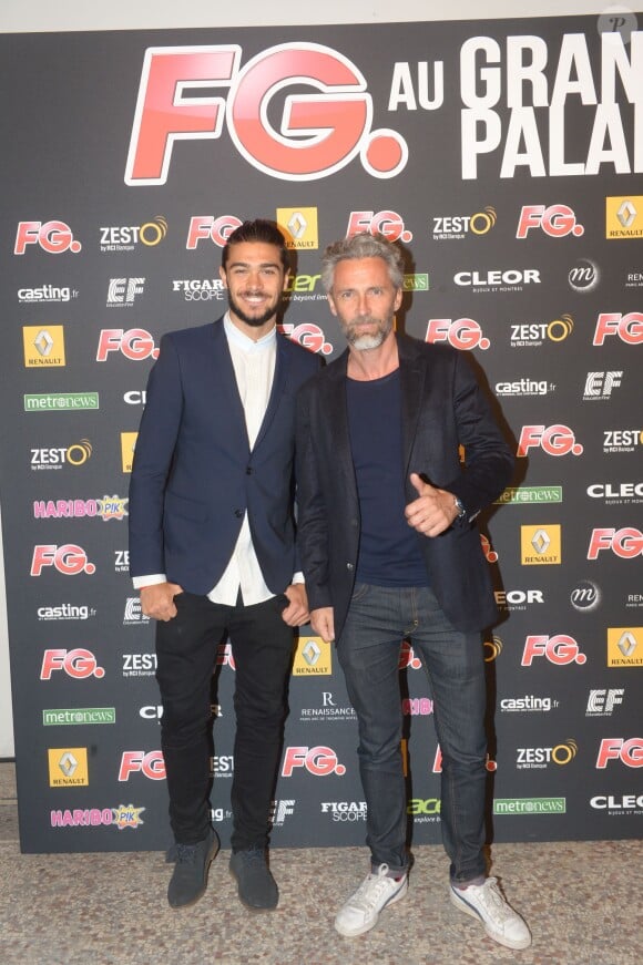 Julien et Ben (Secret Story 7) à la soirée annuelle organisée par Radio FG au Grand Palais, à Paris, le jeudi 3 avril 2014.