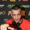 Le DJ Hakimakli à la soirée annuelle organisée par Radio FG au Grand Palais, à Paris, le jeudi 3 avril 2014.