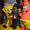 Bob l'éponge, Pharrell Williams et Patrick l'étoile de mer à New York, le 4 avril 2014.