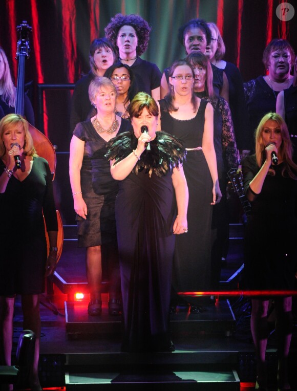 Susan Boyle en concert à Leicester, le 1er avril.