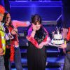 Susan Boyle en concert à Leicester, le 1er avril. La star a soufflée ses 53 bougies sur scène.