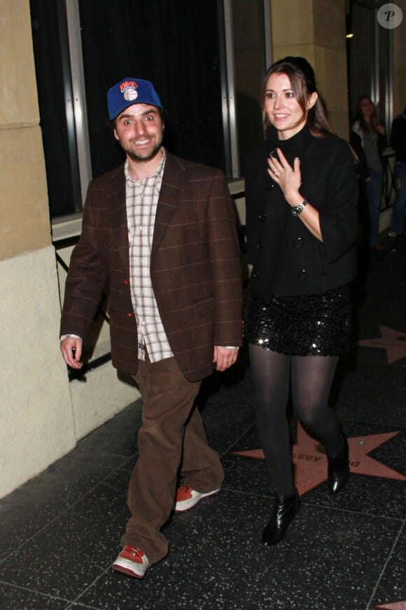 David Krumholtz et sa femme Vanessa Britting à Los Angeles le 10 janvier 2011.