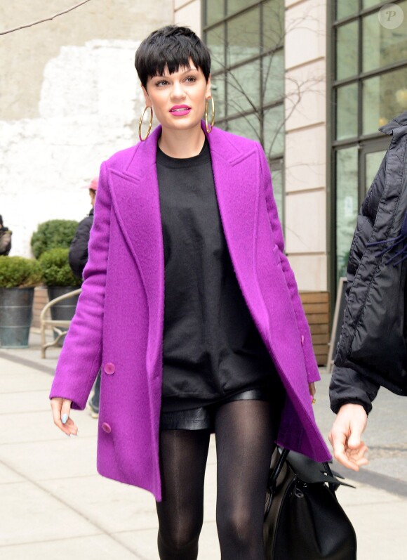 Jessie J dans les rues de New York, le 5 mars 2014.