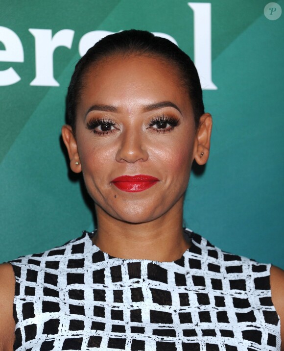 Mel B - Soirée presse organisée par la chaîne NBC Universal au Langham Huntington Hotel & Spa à Los Angeles. Le 8 avril 2014.