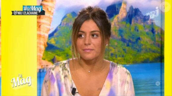 Anaïs Camizulli des Anges de la télé-réalité 6 invitée sur le plateau du Mag de NRJ 12 le mercredi 9 avril 2014