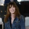 Carla Bruni à l'enregistrement de l'émission "Vivement Dimanche" à Paris le 19 mars 2014.