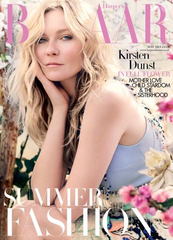 Kirsten Dunst en couverture du magazine Harper's Bazaar (édition UK) du mois de mai 2014
