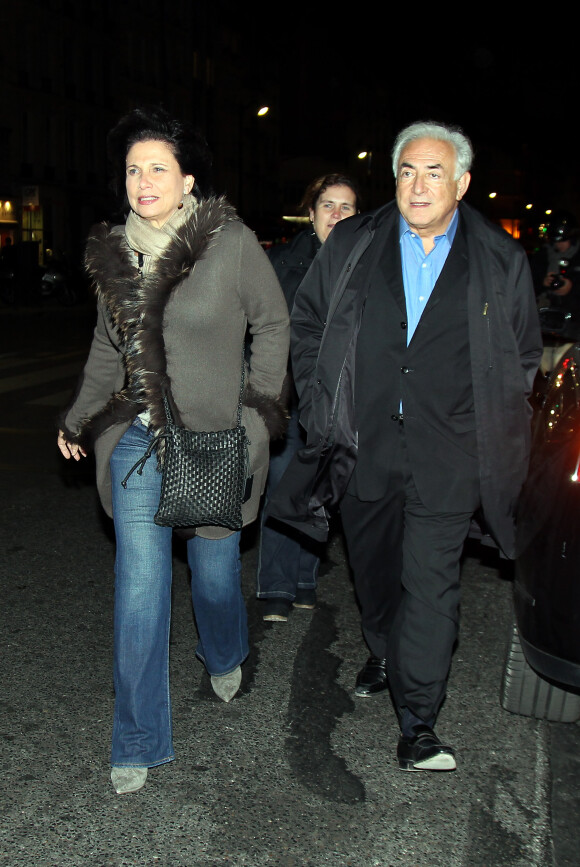 Dominique Strauss-Kahn et Anne Sinclair à Paris. Le 26 novembre 2011