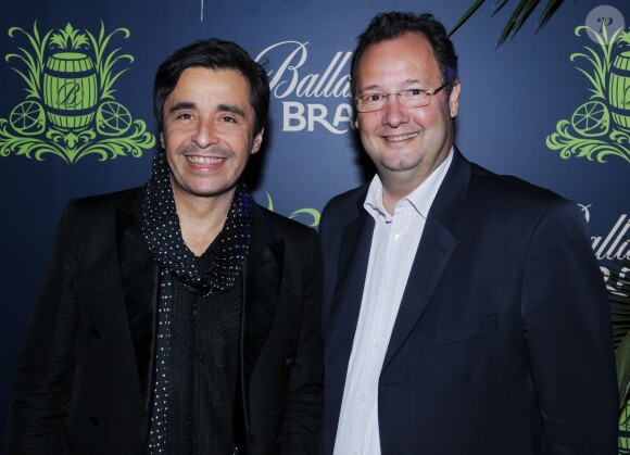 Ariel Wizman et Cesar Giron, PDG de Pernod, à la soirée Ballsao Warehouse Party, aux Docks de Paris, jeudi 10 avril 2014.